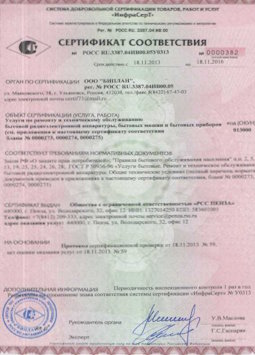 25.06.2015 Балахна - Услуги по ремонту и техническому обслуживанию приборов радиоэл. аппаратуры